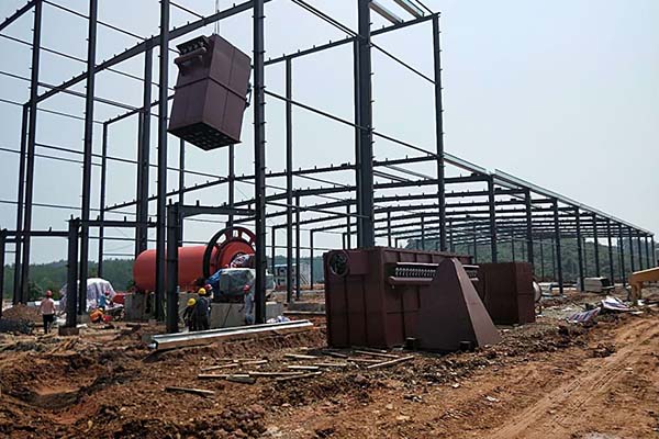 吉安豫顺新材硅粉选粉除尘工程